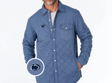 Load image into Gallery viewer, Penn State - Quilted Shacket - Lion Icon - Slate Blue -1