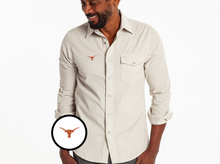 Load image into Gallery viewer, Texas - Corduroy Pearl Snap - Longhorn - Silver Fox