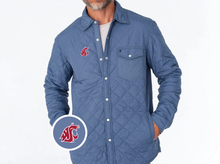 Load image into Gallery viewer, Washington State - Quilted Shacket - Cougar - Slate Blue