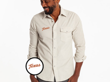 Load image into Gallery viewer, Texas - Corduroy Pearl Snap - Texas Cursive - Silver Fox
