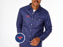 Load image into Gallery viewer, SMU - Quilted Shacket - Mustang - Navy -1