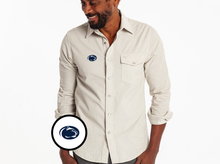 Load image into Gallery viewer, Penn State - Corduroy Pearl Snap - Lion Icon - Silver Fox
