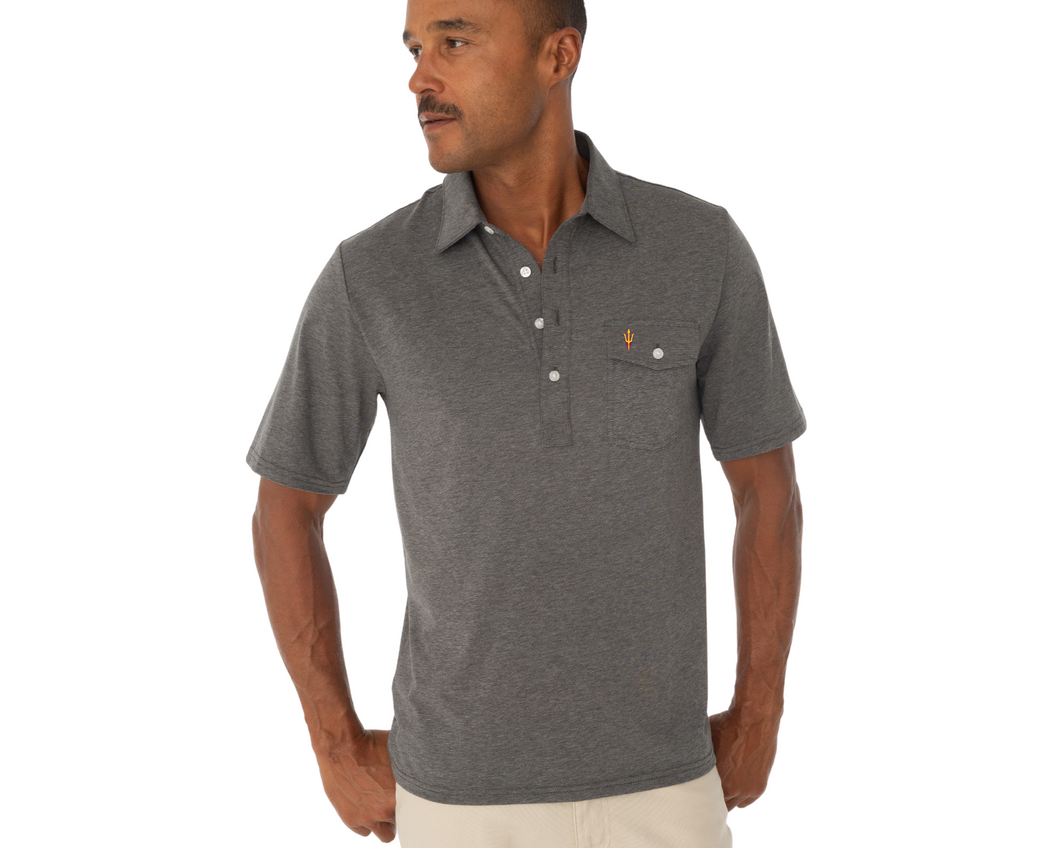 Arizona State University - Players Shirt - Pitchfork - Heather Grey
