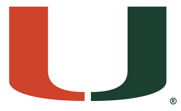 University of Miami - Corduroy Pearlsnap - U Icon - Silver Fox