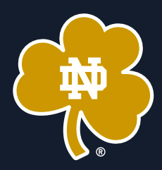 University of Notre Dame - Corduroy Pearlsnap - Shamrock - Navy