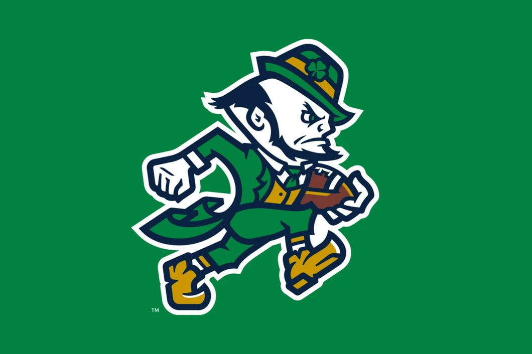 University of Notre Dame - Corduroy Pearlsnap - Leprechaun - Charcoal