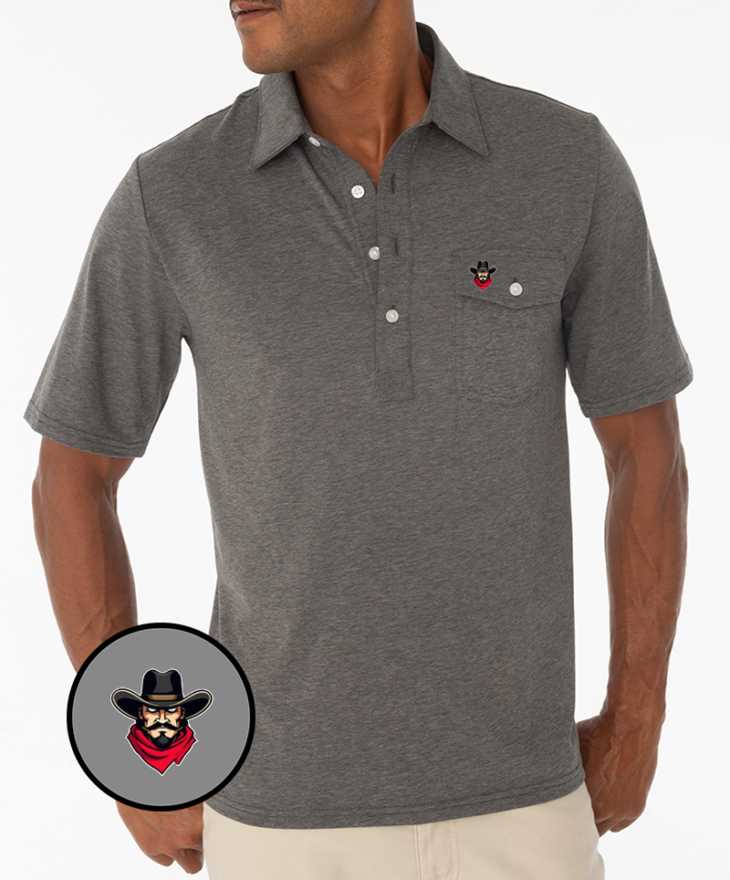 Crown Trio - Performance Players Shirt - Heather Grey